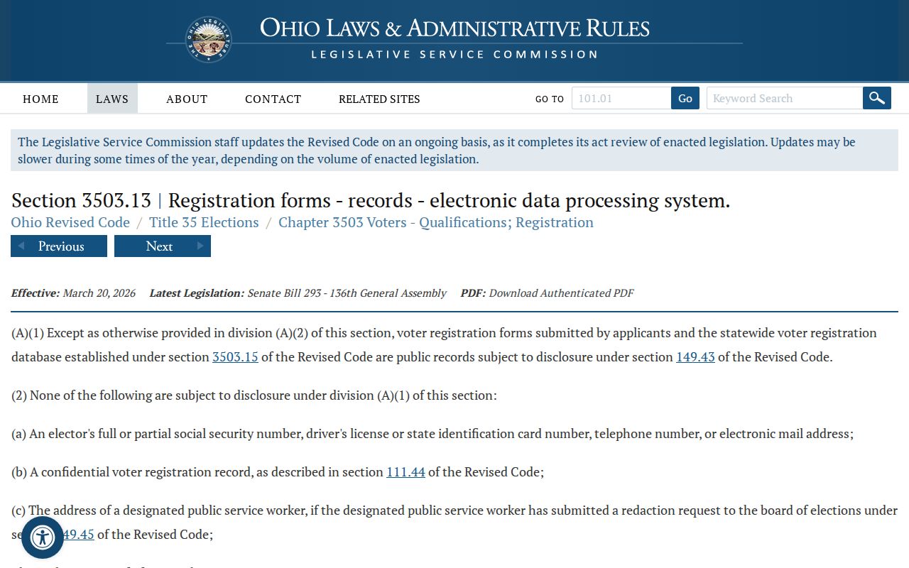 Forest Park neighbors record view of Ohio voter registration privacy law
