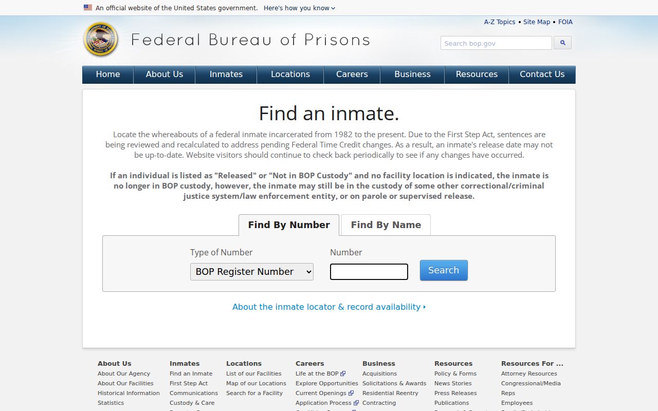 Forest Park street directory Federal Inmate Locator